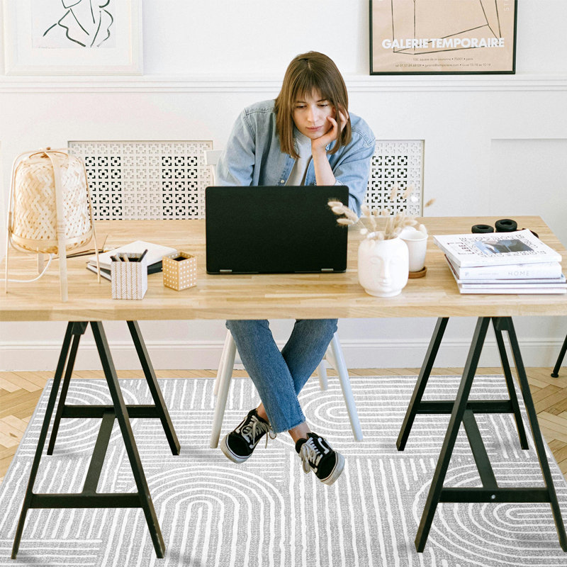 Protecteur de plancher de tapis de chaise et rehausseur de style pour les espaces de bureau à domicile ou de salle à manger