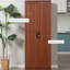 Garde-manger de 63 po, armoire à 2 portes avec 5 tablettes et 2 tablettes réglables, brun pour un garde-manger élégant, niveaux. Gardez bien rangé. Salle à manger