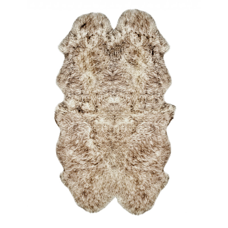 Tapis chocolat en peau de mouton Ferreira