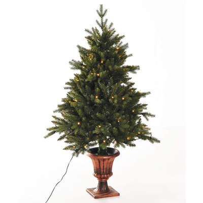 3.94' H Lighted Artificial Spruce Christmas Tree