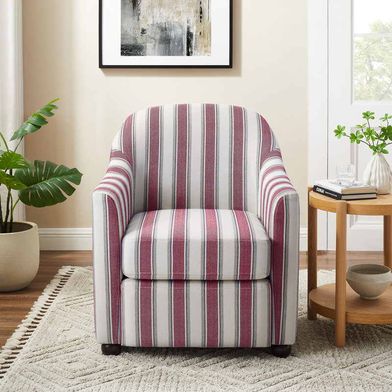 Fauteuil d'appoint 29,92 po, Lin rouge