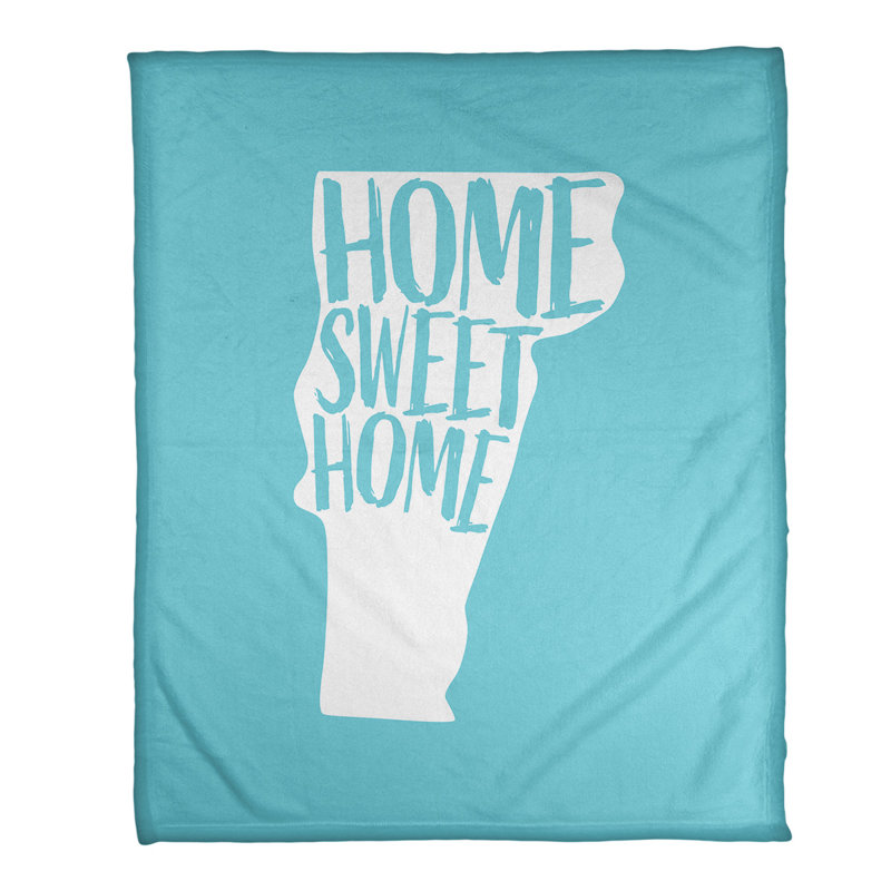 Jeté en polaires pour vermont home, l 52,5 po x L 62,5 po, Bleu sarcelle