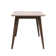 Klaudia Mid-Century Modern Dining Table with Rubberwood Legs