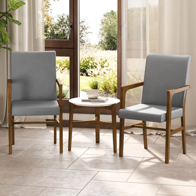 Ensemble de 4 chaises d'appoint rembourrées Mid-Century, 4