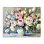 Pastel Peony Bunch Bouquet Canvas, design by Petal Prints Design-443131301
