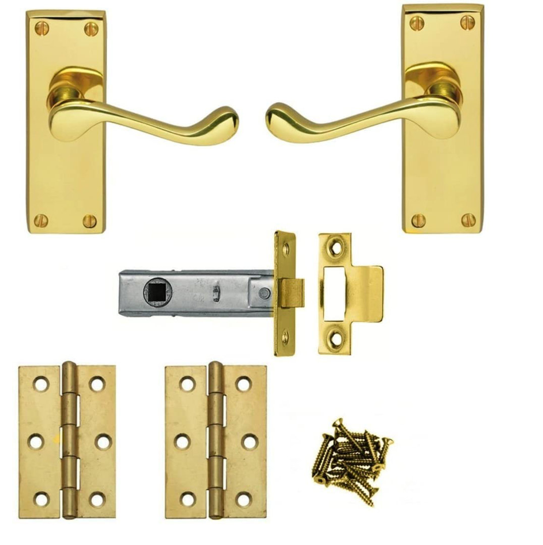 Victorian Scroll Lever Lock Door Handle