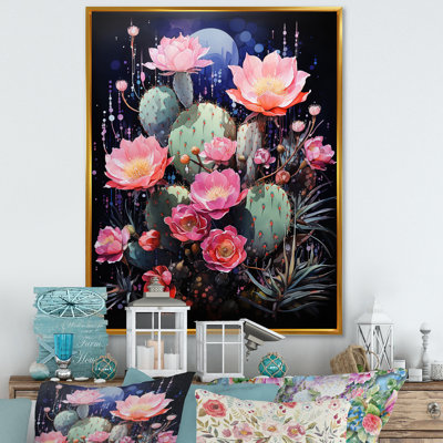 Torvald " Pink Green Cactus Desert Royalty Queen "
