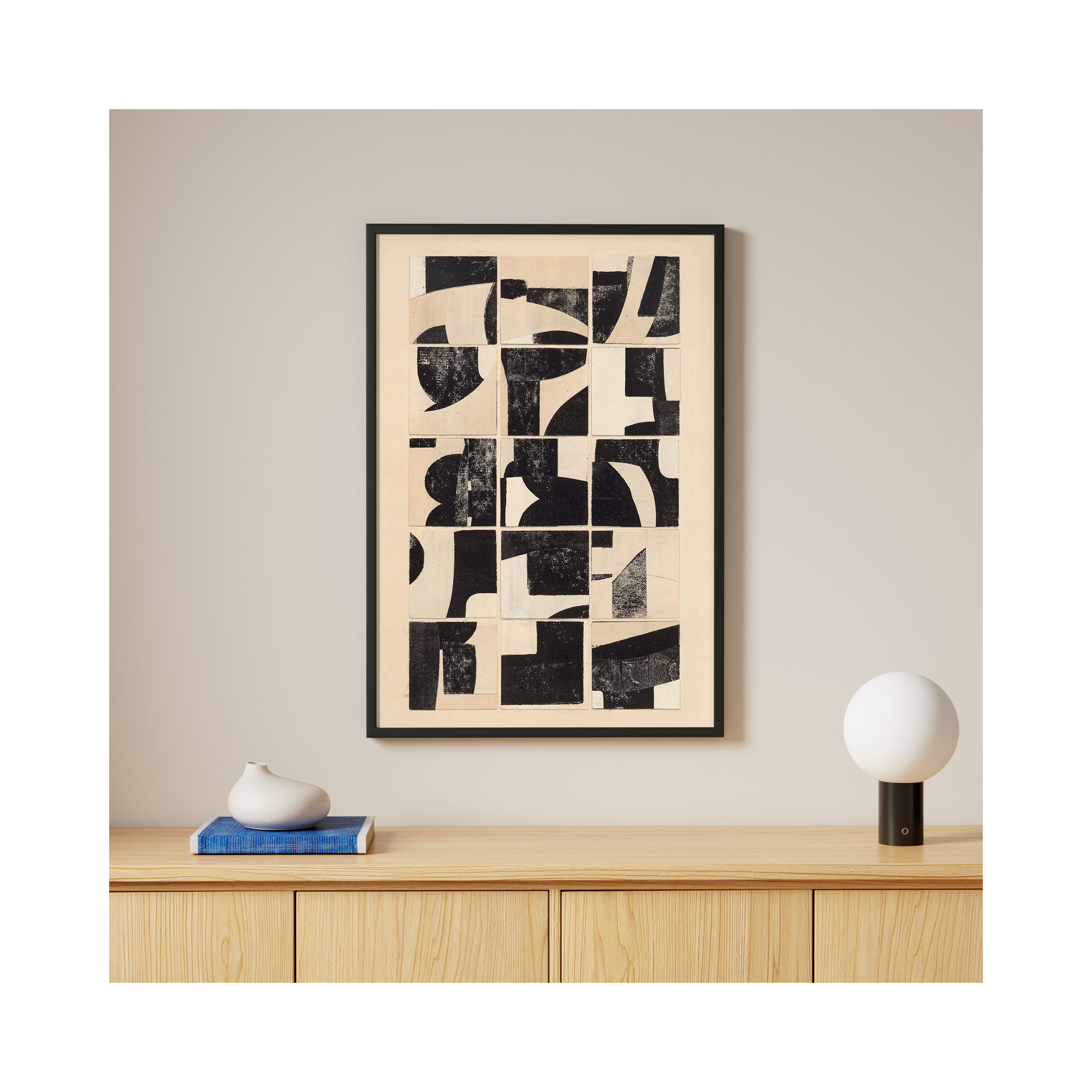 Find Your Way by Driftway Studio, Black, 38" H x 26.5" W x 1.25" D
