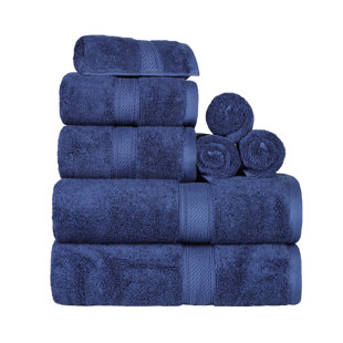 Renata 8 Piece 800 GSM Certified Egyptian Cotton Towel Set 