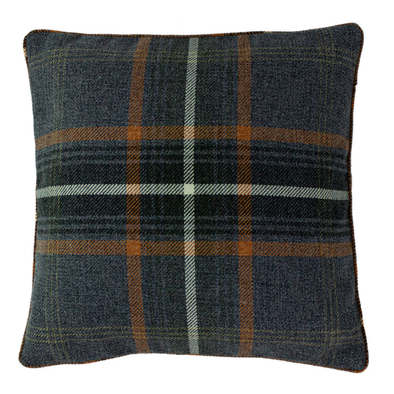 Alverson Plaid Square Throw Pillow Cover