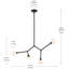 Lustre convertible moderne ajustable avec verre opale-111187526-111187528-111187525