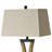 30.31" H Modern Forged Iron Table Lamp With Braided Rope Rattan Accent 3-way Dimming And Usb For Bedroom And Living Room