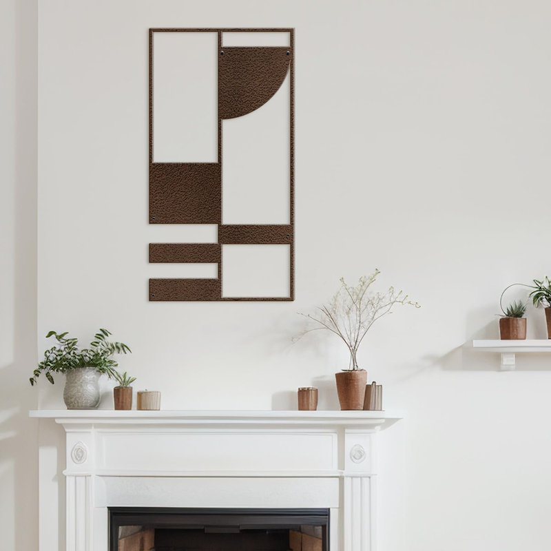Wall Decor Metal, 24" H x 12" W x 0.05" D, Bronze