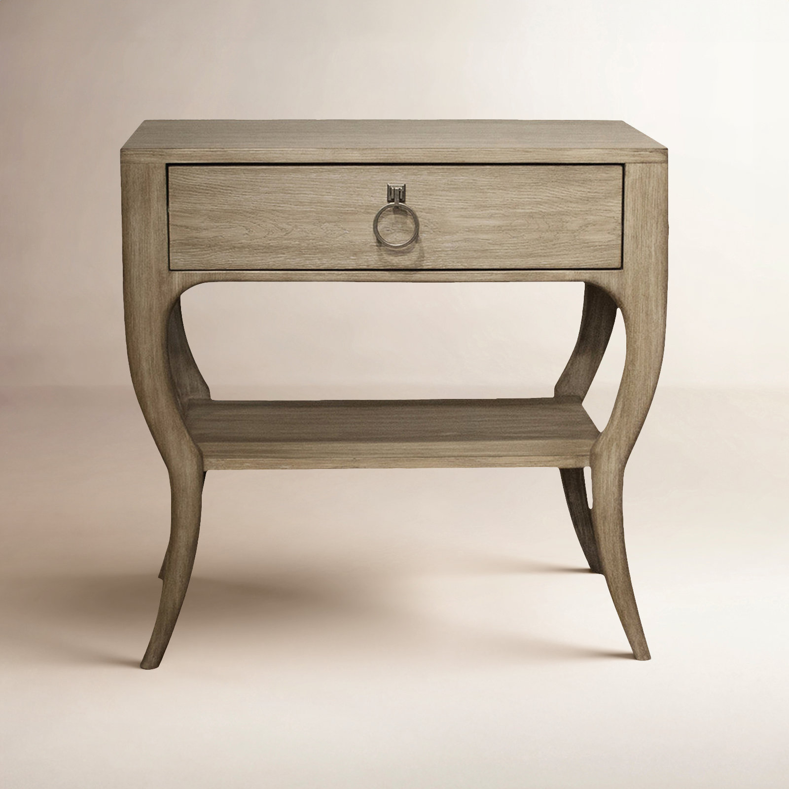 Regan 1-Drawer Nightstand, Natural