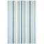 Daphne Stripe French Blue Handwoven Cotton Rug-666080416