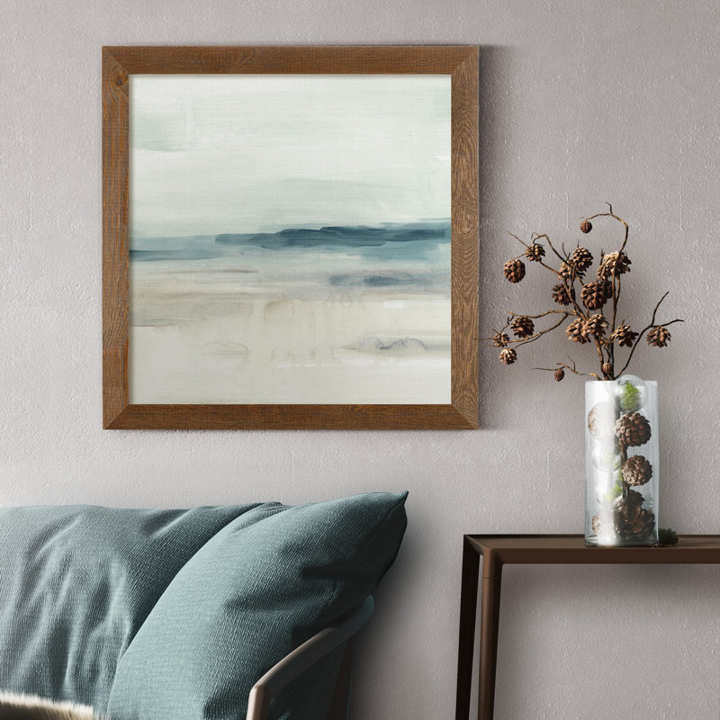 Blue Sands II, reproduction d’art sur toile encadrée, H 17 po x l 17 po x P 1,5 po, Érable