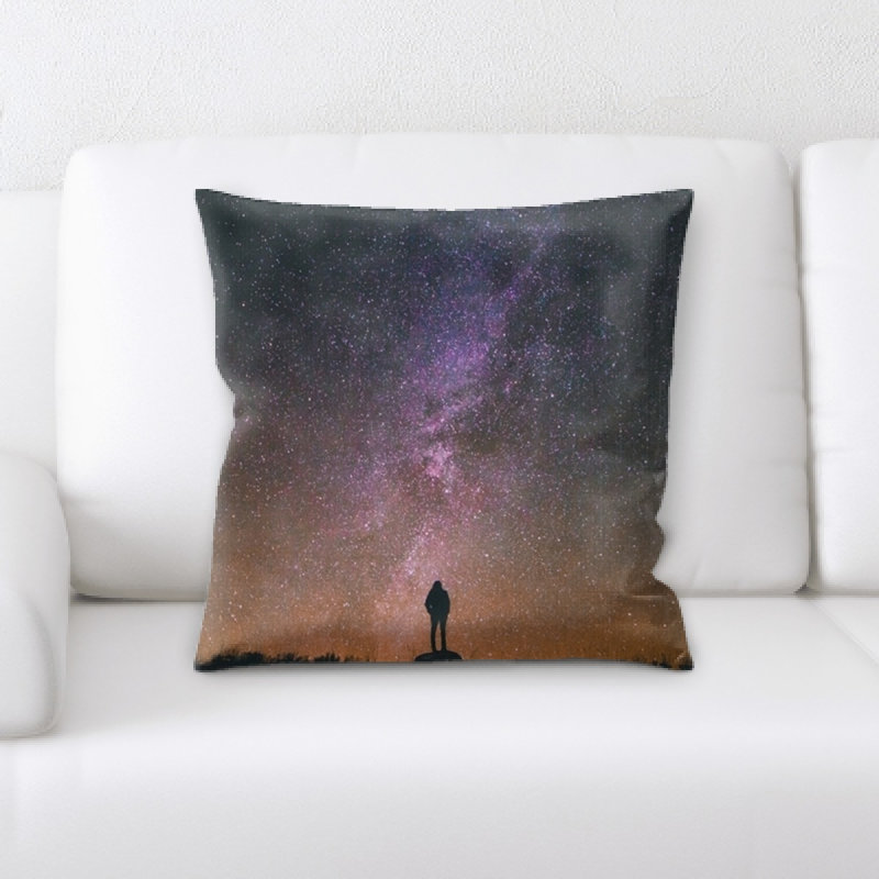 Microsuede Reversible Throw Pillow