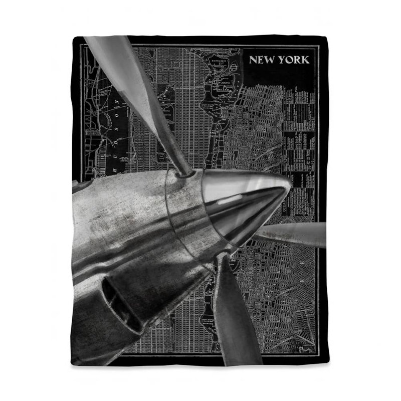 Housse de couette grise pour avion | Taille simple | NYC Home Decor