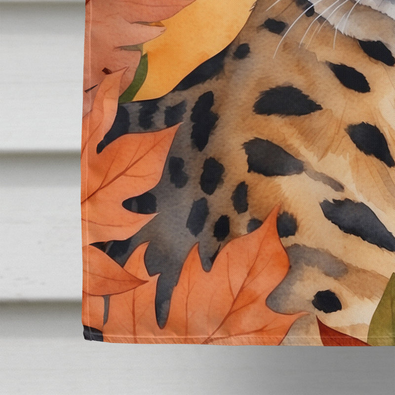 Chat en feuilles d'automne, Serengeti