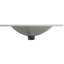 Comptoir de meuble-lavabo en céramique 24 po pour salle de bain - Lavabo blanc brillant seulement, P 24 po x l 18,3 po H 6,7 po, profondeur intérieure 4,72 po, épaisseur du lavabo de comptoir 0,81 po, profondeur-120658997