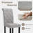High-End Roll Back Nailhead Upholstered Dining Chairs(Set Of 6)-114212512