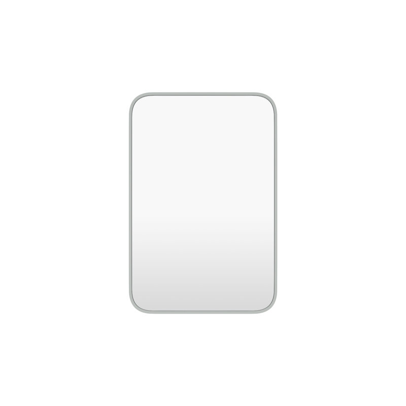 Cadre rectangulaire en métal Ajax 24 x 36 avec coin rond, Argent