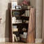 Bibliothèque de rangement pour chambre à coucher avec détails en céramique, pour chambre et salon