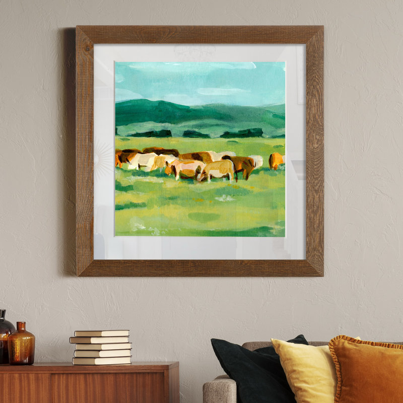 Pastel Fantasy II-impression sur toile encadrée, H 27,5 po x l 27,5 po x P 1,5 po, Érable encadré