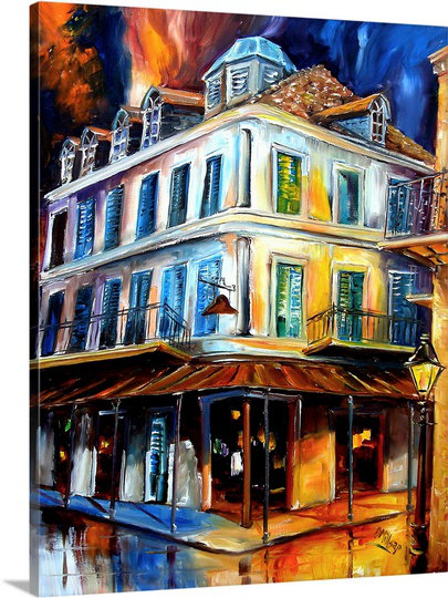 «Dacian Napoleon House» par Diane Millsap, reproduction d'art sur toile, H 20 po x l 16 po x P 1,25 po