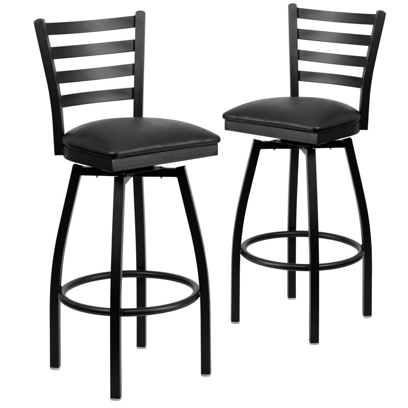 Tabouret tournant 32 "Lomonaco, Noir, 2