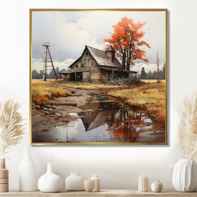 Art mural sur toile Barns