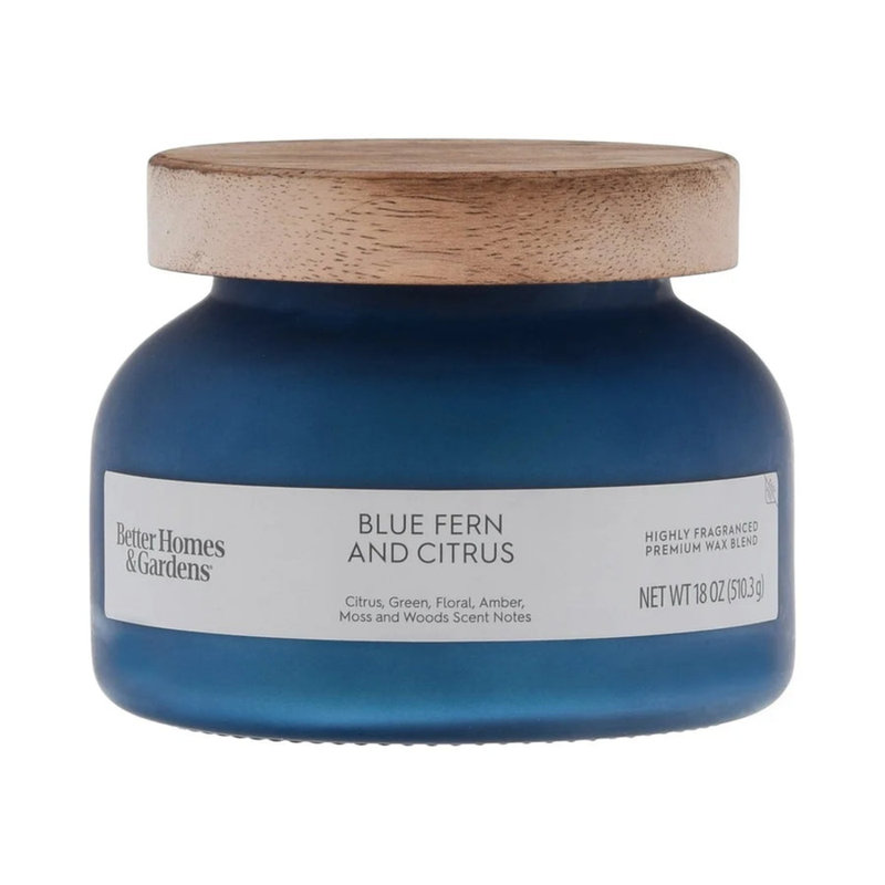 Bougie en pot givré 18 oz
