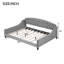 Lit de jour capitonné moderne de luxe, double, gris-701674620-701674610