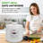 Nutrichef 6 QT Electric Pressure Cooker - 9 Function Digital Countertop With Preset Cooking Modes, Adjustable Time & Temp Settings  (White)
