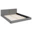 Lit plateforme tapissier avec lit en velours avec base solide-1873696293