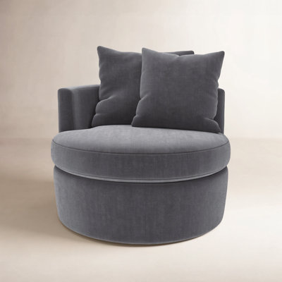 Dara Upholstered Swivel Accent Chair