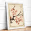 Moonlit Cherry Blossom Japandi - Framed Print-1109743118-1109743104