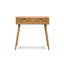 Console en bois et rotin naturel à 2 tiroirs Tynes