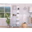 Armoire de coin Yaila, cinq tablettes ouvertes