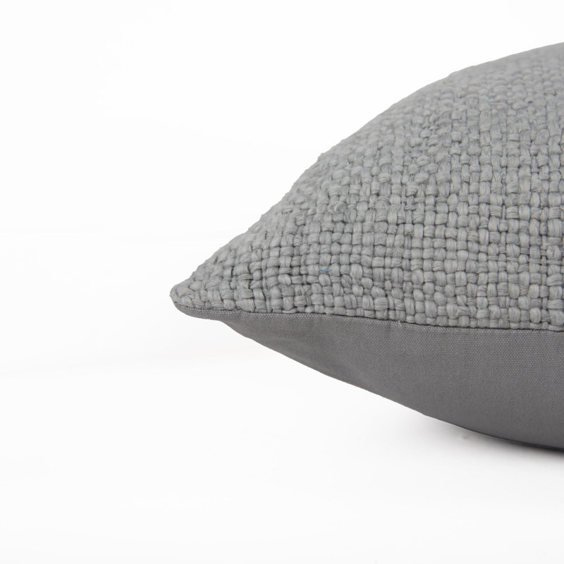 Coussin décoratif en coton, Gris