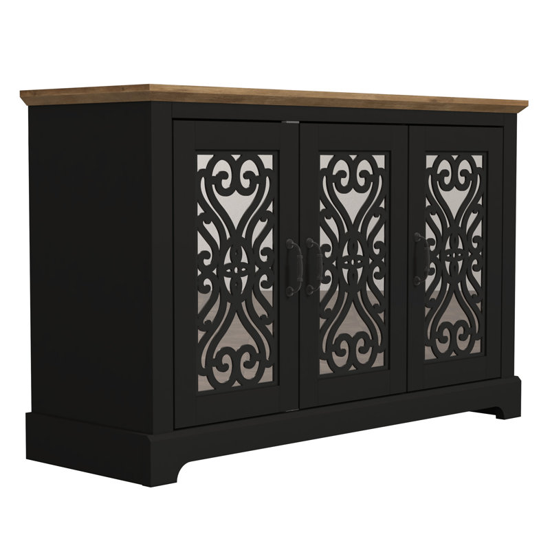 Buffet de 45,7 po de large Ariba, Noir