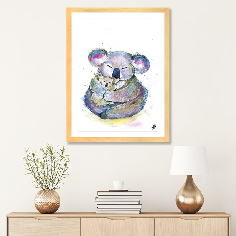 Décoration murale Kuddly Koalas, pour enfants, H 24 po x l 16 po x P 1 po, Papier encadré naturel