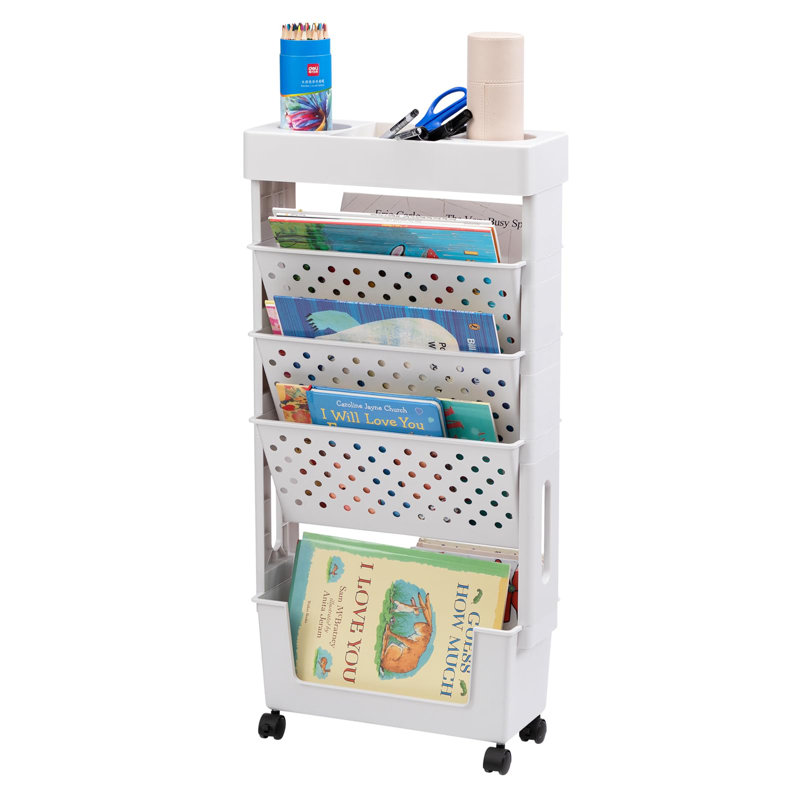 77cm H x 38cm W Book Cart, White
