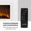 Klarstein 98.5cm W White Electric Fireplace