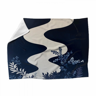 Abstract Fleece Throw Blanket - Art Throws for Sofas or Beds