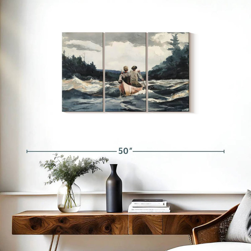 Mehar Canoe In Rapids, H 20 po x l 33 po