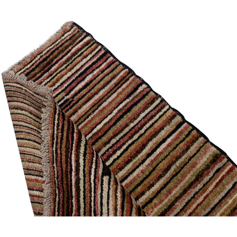 Hand Knotted Wool Area Rug in Multi