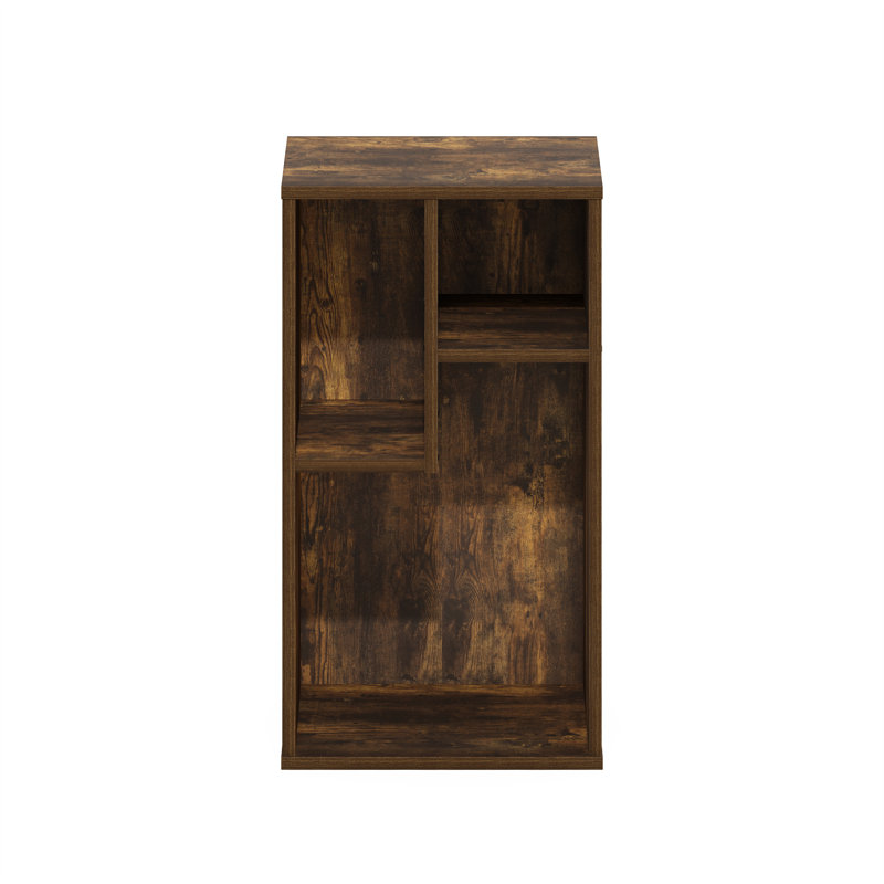 Ebern Designs Zambrana 3-Cube Irregular Cubes Bookcase, Bookshelf, Storage Organizer,, Amber Pine