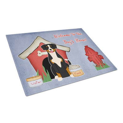 Caroline's Treasures Dog House Glass Entlebucher Cutting Board