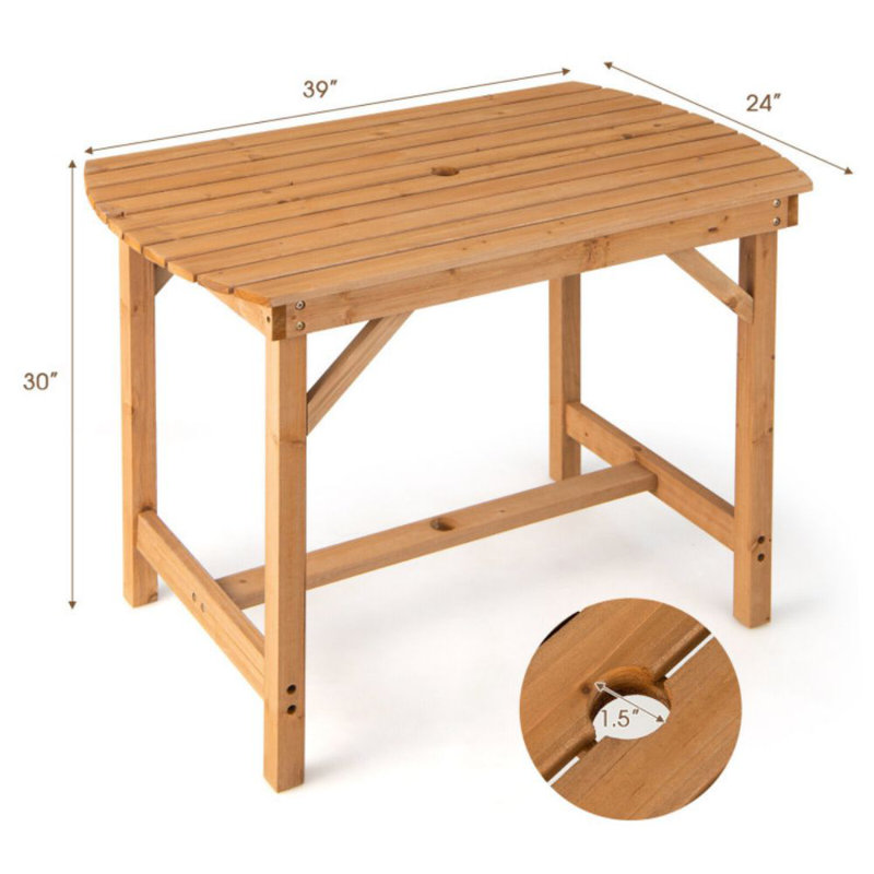 Table de salle à manger d'extérieur Roznin